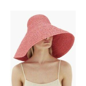 jacquemus sun hat, pink or beige, NWT!